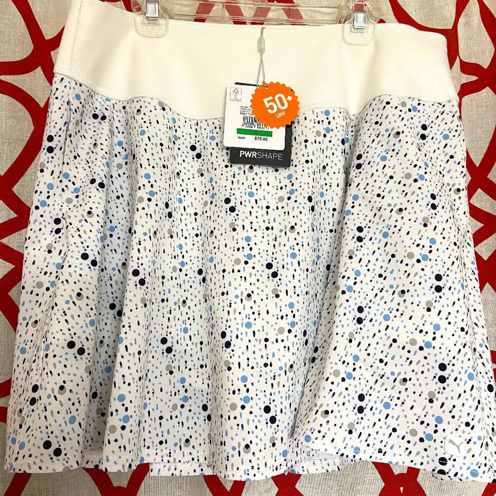 NEW WITH TAGS - Puma Polka Dot Golf/Tennis Skort with Shorts and pockets!
